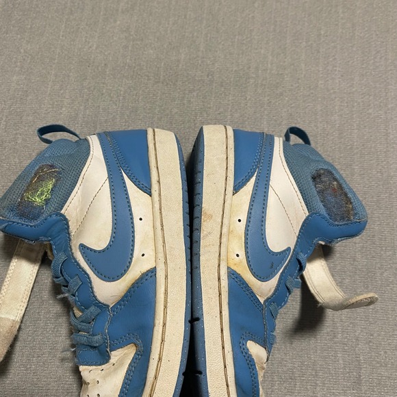 Nike Court Borough Mid 2 TD Blue White Kids High Top Sneakers Size 1Y Carolina - Picture 7 of 8